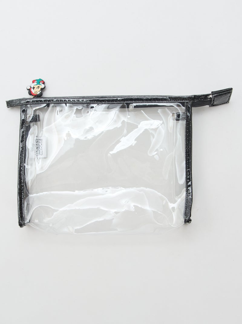 Pochette chouchou + pince cheveux + brosse 'Disney' 'Minnie' Noir - Kiabi