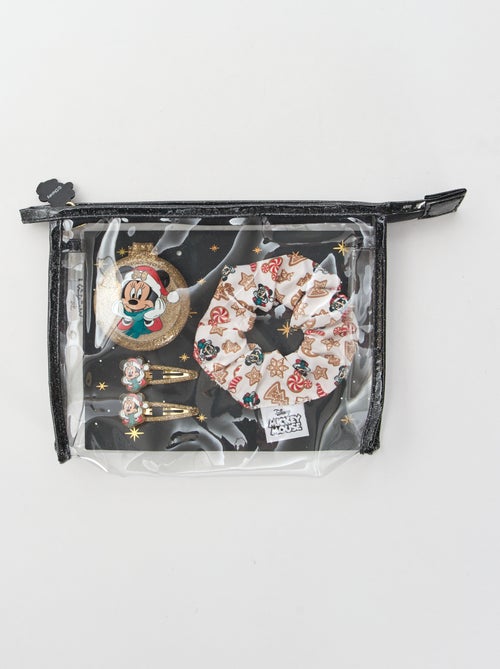 Pochette chouchou + pince cheveux + brosse 'Disney' 'Minnie' - Kiabi