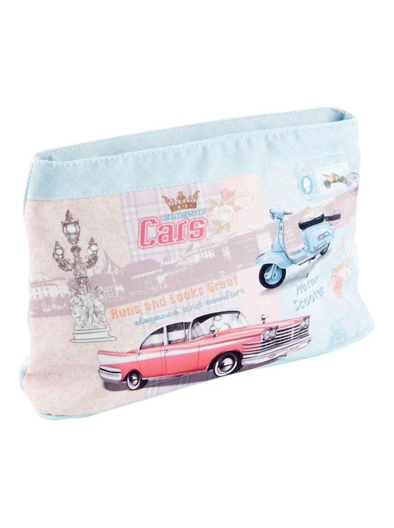 Pochette cosmétique Rétro garage Bleu - Kiabi