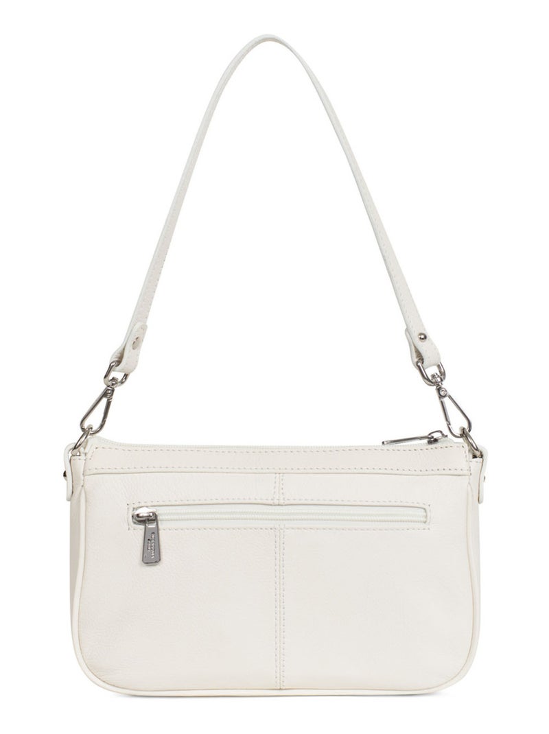 Pochette  cuir confort hexagona Blanc - Kiabi