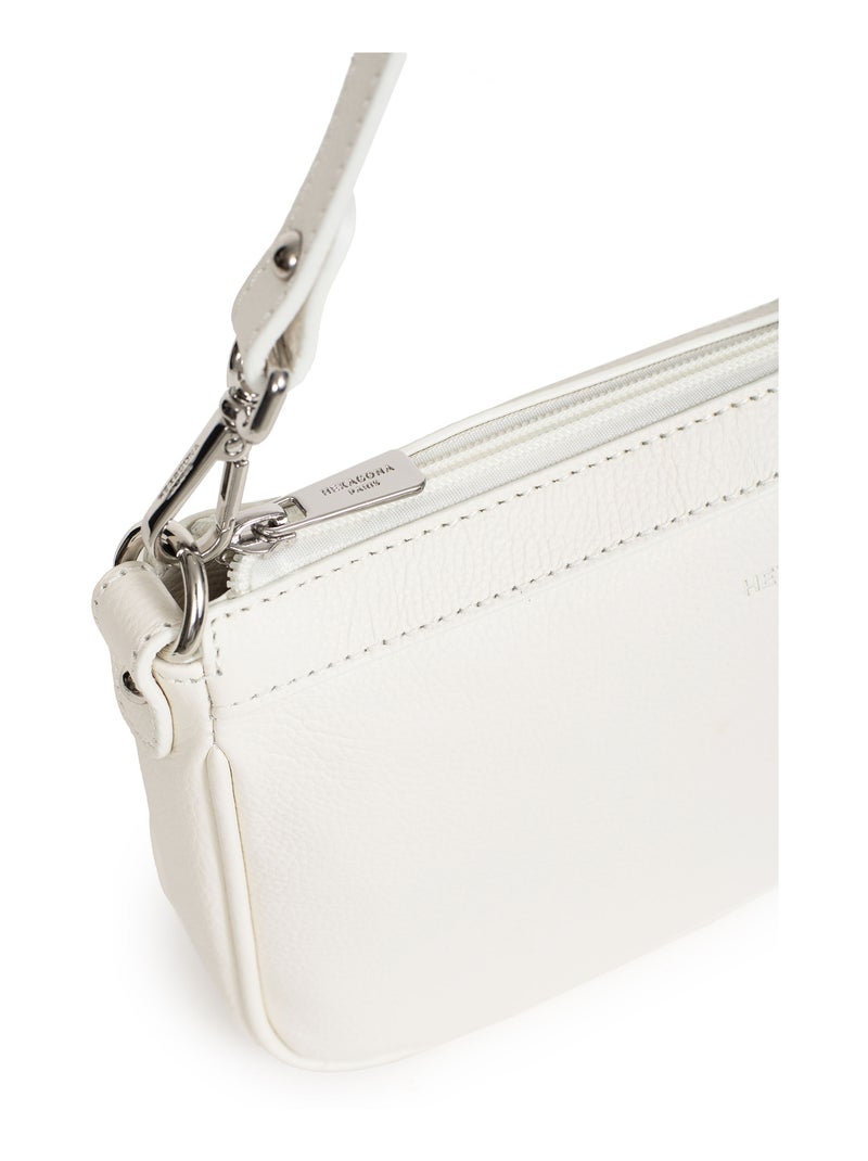 Pochette  cuir confort hexagona Blanc - Kiabi