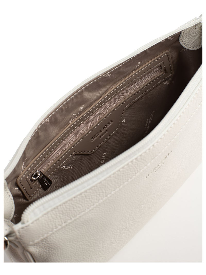 Pochette  cuir confort hexagona Blanc - Kiabi