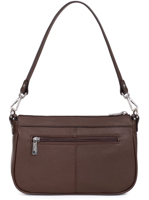 Pochette  cuir confort hexagona - Kiabi