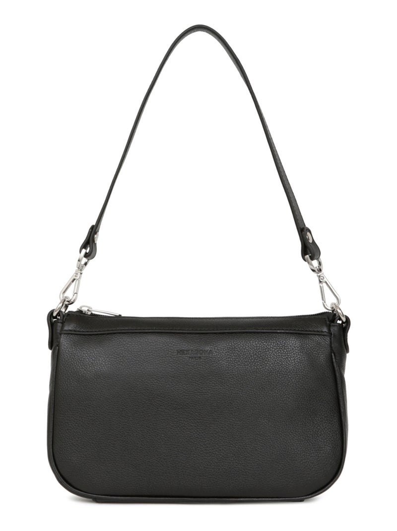 Pochette  Cuir CONFORT Noir - Kiabi