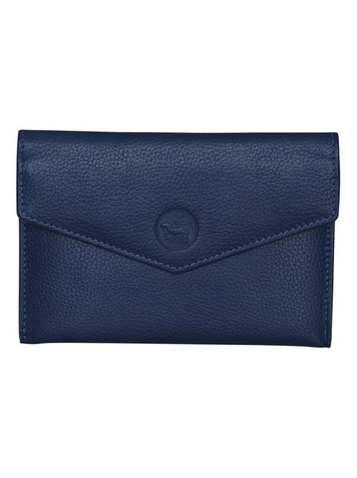 Pochette cuir Format enveloppe étui Carte RFID - Kiabi