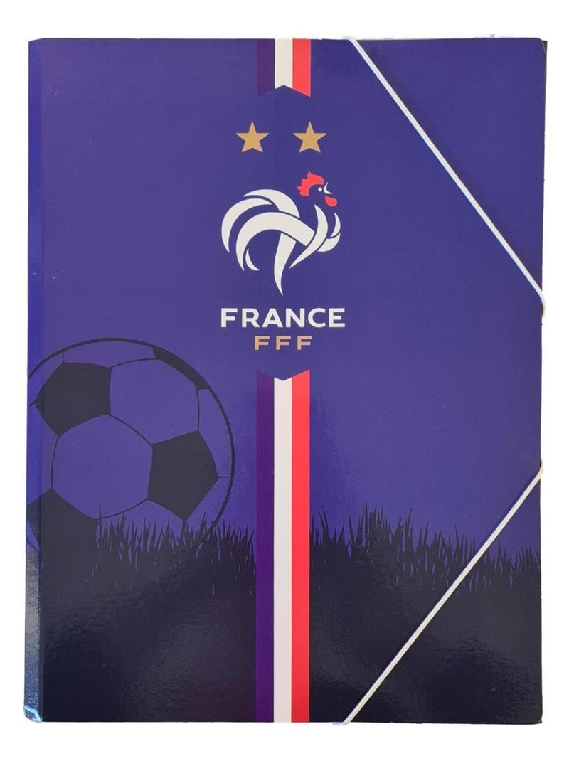 Pochette de bureau bleue fédération française de football Bleu - Kiabi