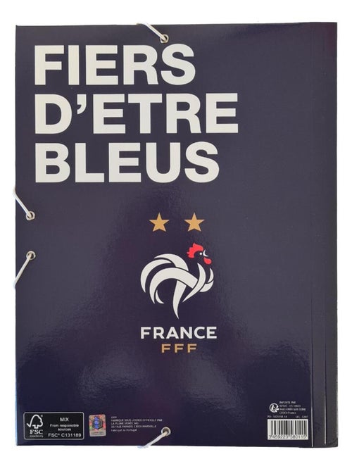 Pochette de bureau bleue fédération française de football - Kiabi