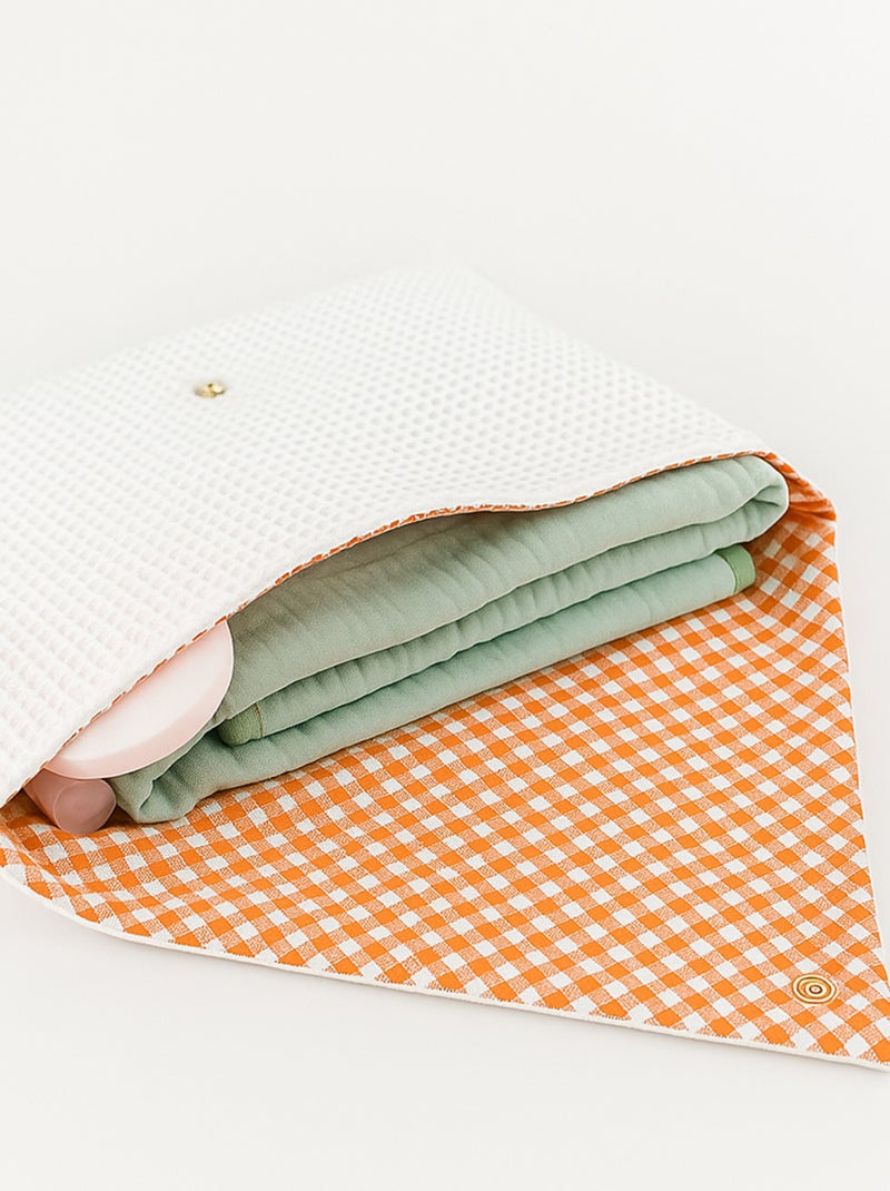 Pochette de rangement en Coton Bio Blanc - Kiabi