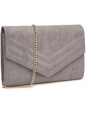 Pochette de soirée bandoulière chaîne 24x3x17 cm - miss lulu