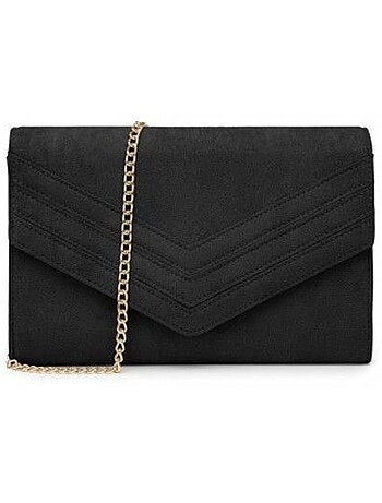 Pochette de soirée bandoulière chaîne 24x3x17 cm - miss lulu
