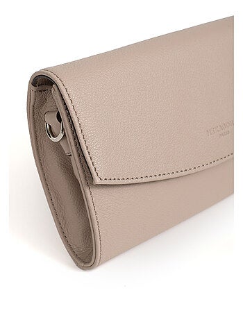 Pochette de soirée cuir confort hexagona