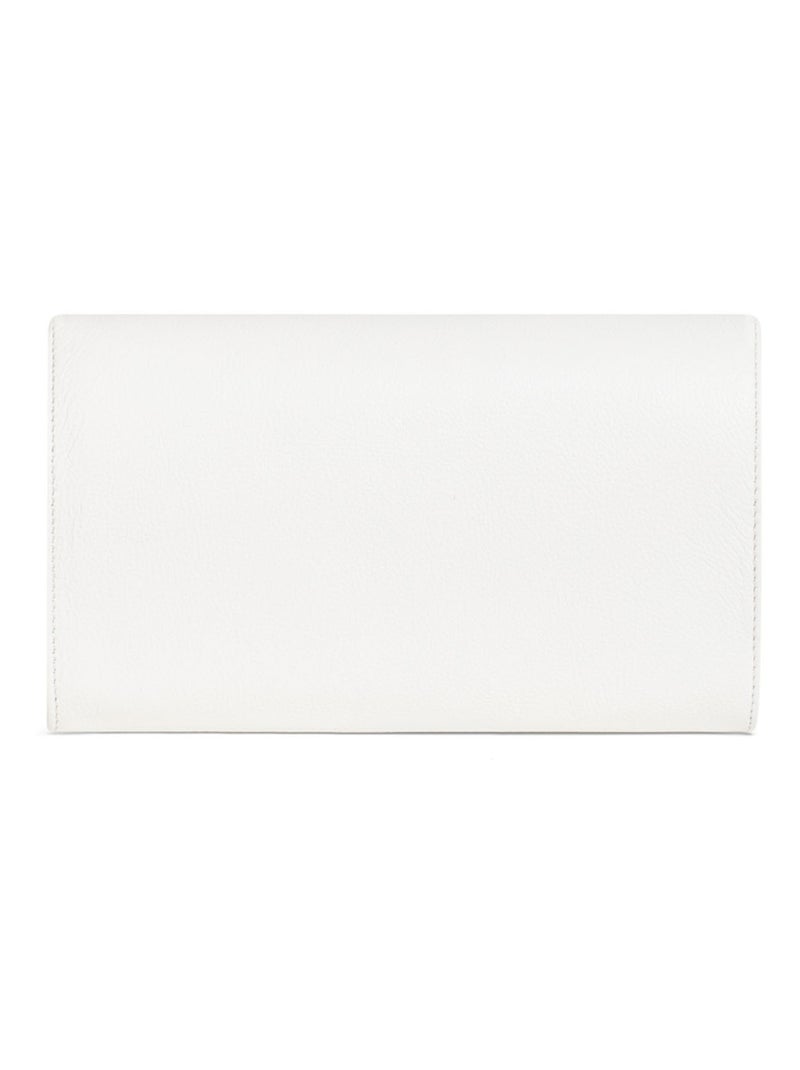 Pochette de soirée  cuir confort hexagona Blanc - Kiabi