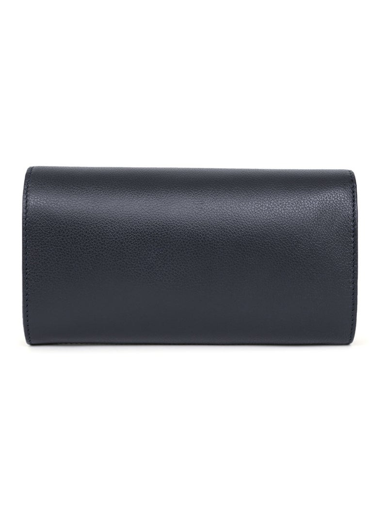 Pochette de soirée  cuir confort hexagona Bleu marine - Kiabi