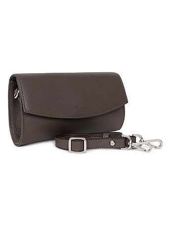 Pochette de soirée cuir confort hexagona