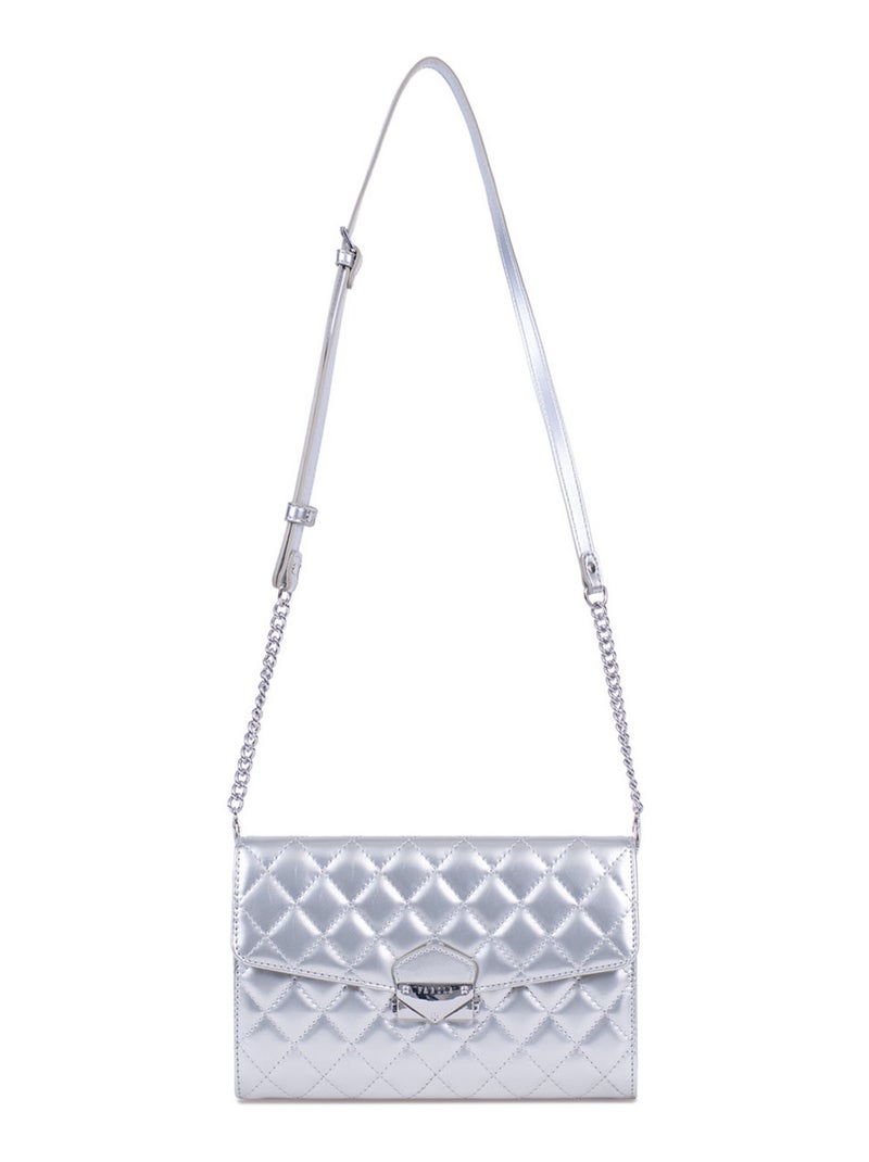 Pochette de soirée Daisy Femme Argent - Kiabi