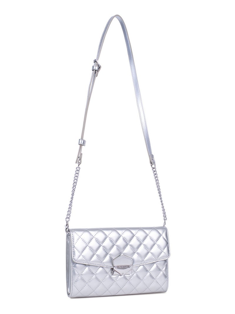 Pochette de soirée Daisy Femme Daisy  | FAGOLA Argent - Kiabi