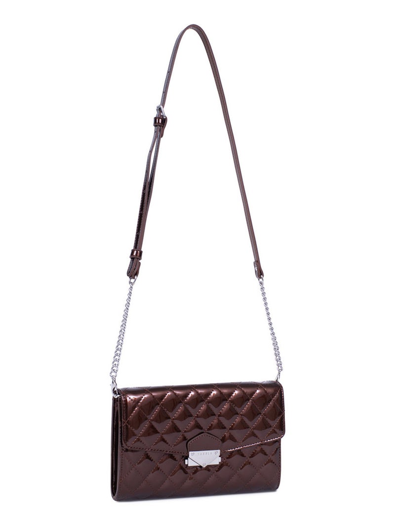 Pochette de soirée Daisy Femme Daisy  | FAGOLA Bronze - Kiabi