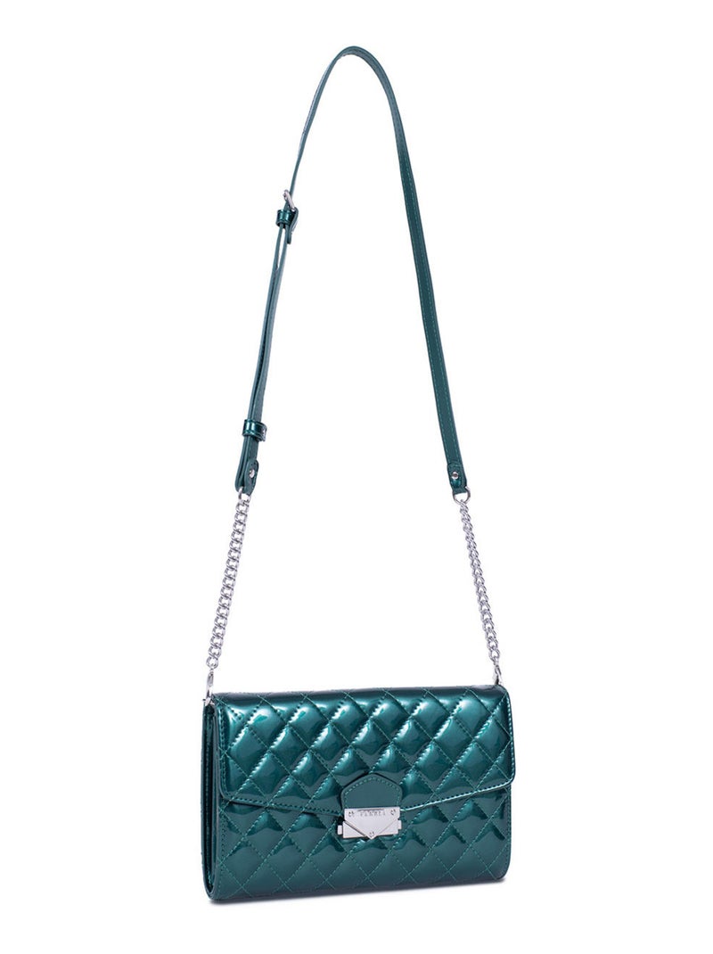 Pochette de soirée Daisy Femme Daisy  | FAGOLA Vert émeraude - Kiabi