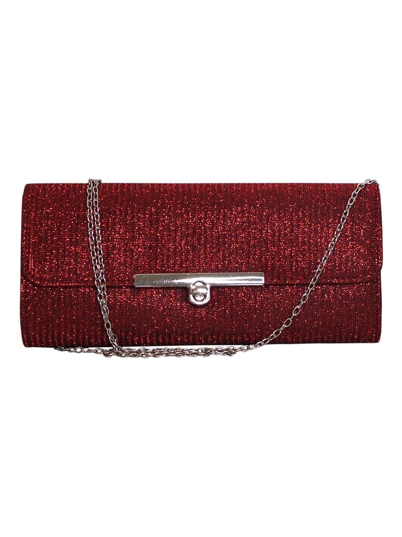 Pochette de soirée strass KYOKO Rouge - Kiabi