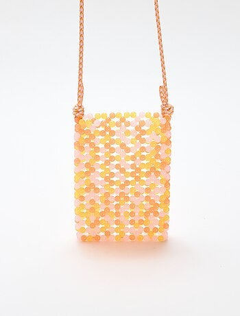 Pochette de téléphone en perles