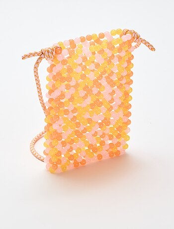 Pochette de téléphone en perles