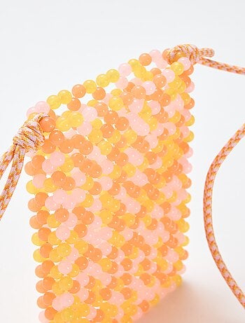 Pochette de téléphone en perles