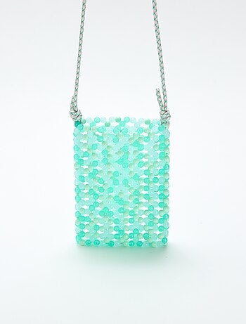 Pochette de téléphone en perles
