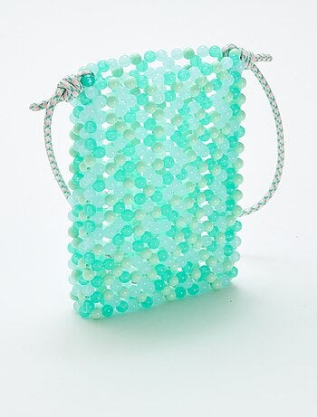 Pochette de téléphone en perles