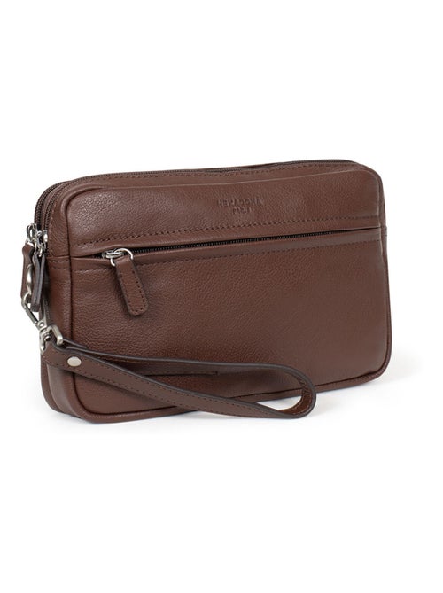 Pochette dragonne  Cuir CONFORT - Kiabi