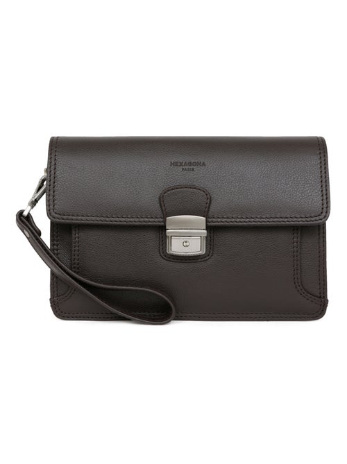 Pochette dragonne  Cuir CONFORT - Kiabi