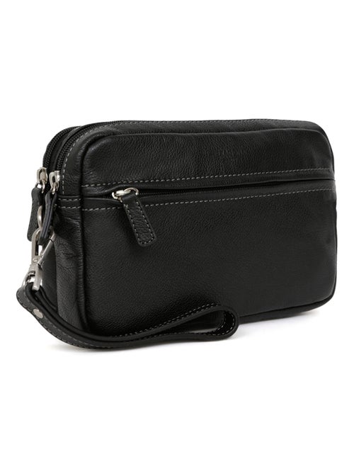 Pochette dragonne  Cuir CONFORT - Kiabi