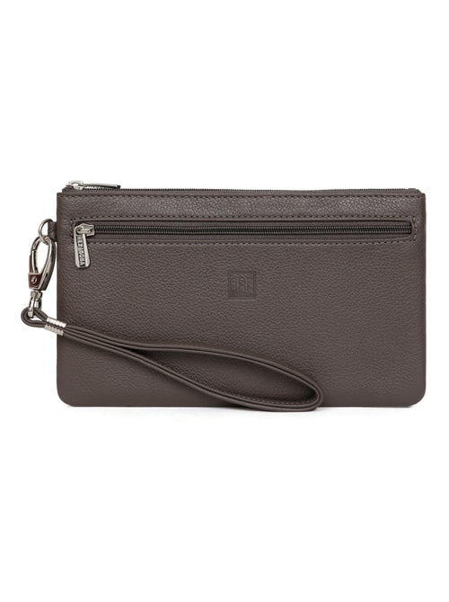 Pochette dragonne  Cuir CONFORT - Kiabi