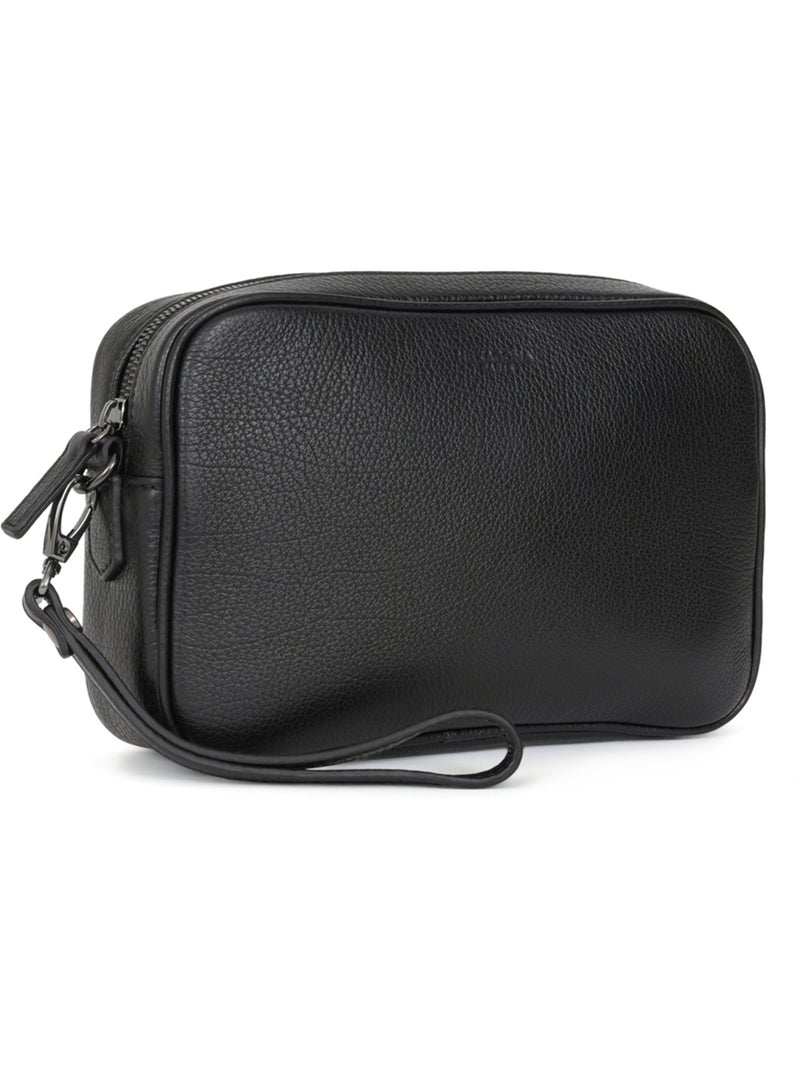 Pochette dragonne  Cuir ENCORE Noir - Kiabi