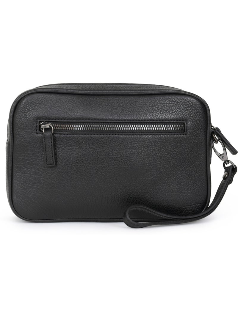 Pochette dragonne  Cuir ENCORE Noir - Kiabi