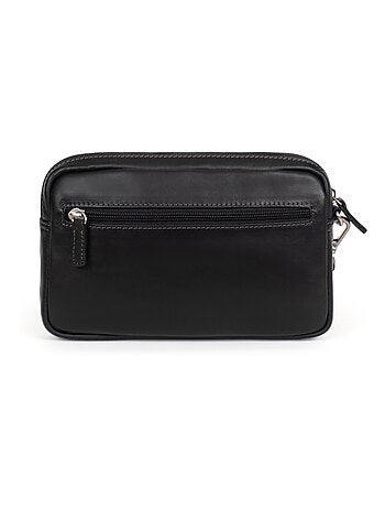 Pochette dragonne cuir félin hexagona