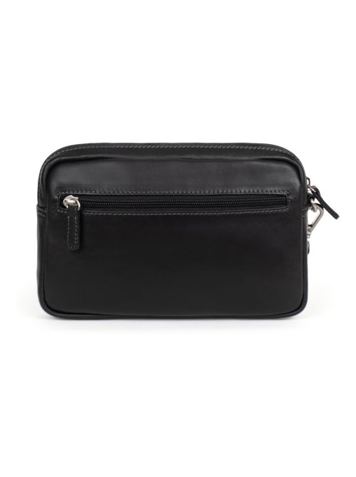 Pochette dragonne  cuir félin hexagona - Kiabi