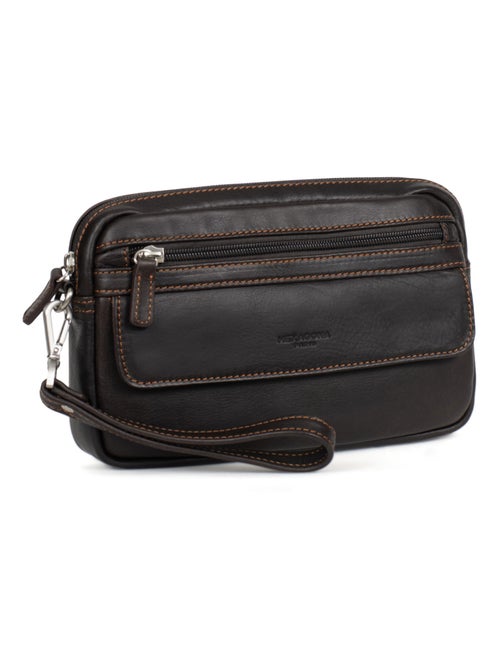 Pochette dragonne  Cuir FÉLIN - Kiabi