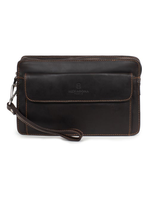 Pochette dragonne  Cuir FÉLIN - Kiabi