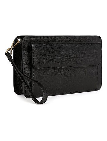 Pochette dragonne cuir république hexagona