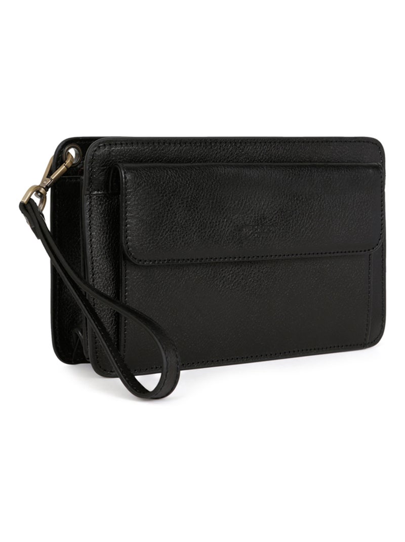 Pochette dragonne  cuir république hexagona Noir - Kiabi