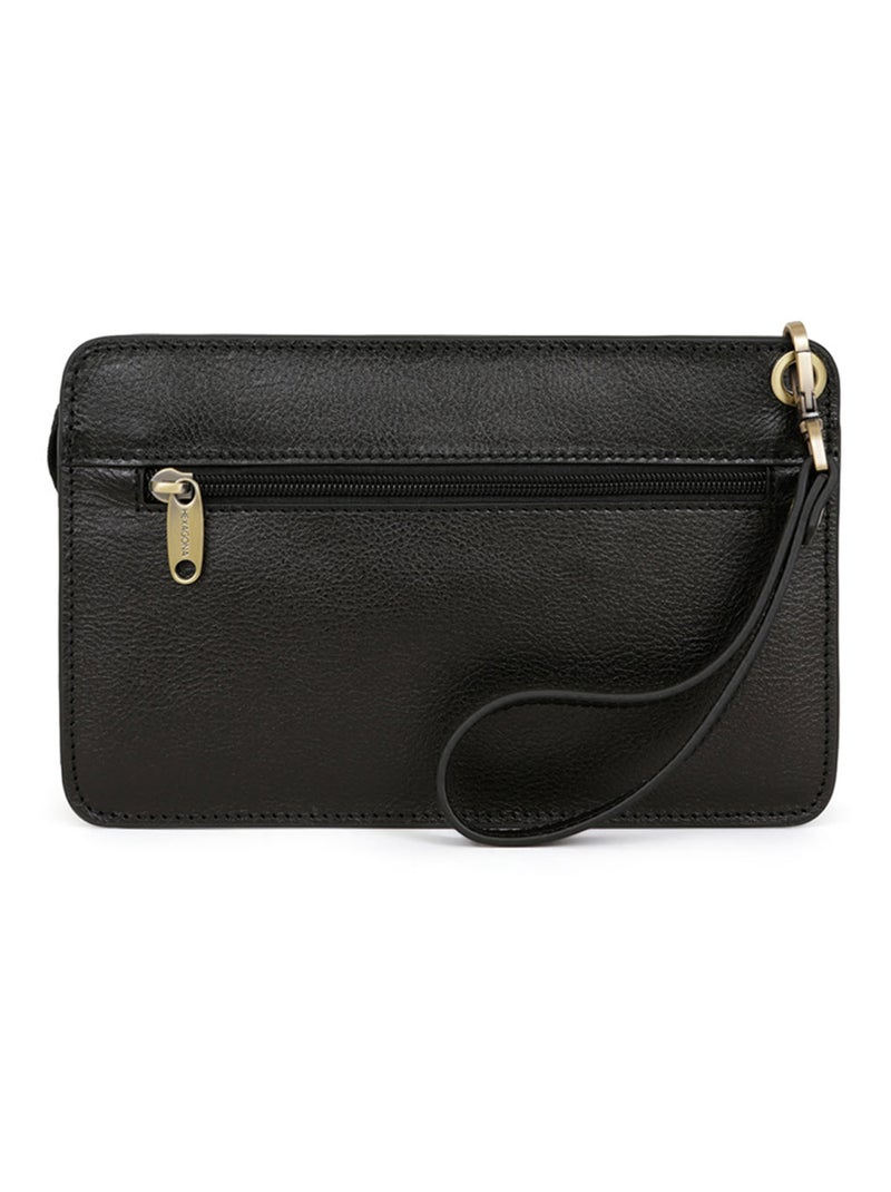 Pochette dragonne  cuir république hexagona Noir - Kiabi