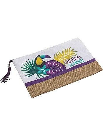 Pochette en jute hawaina
