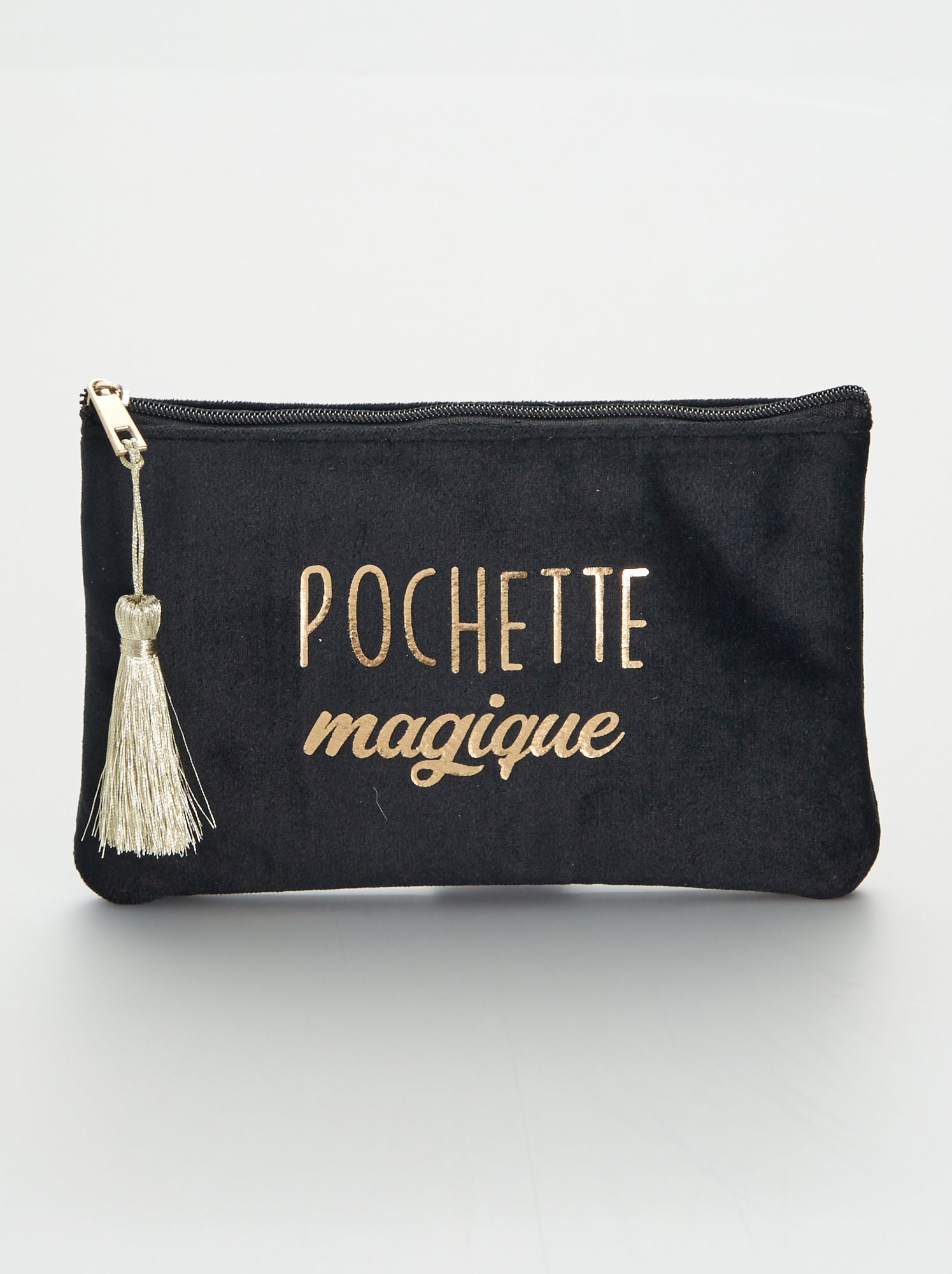 Pochette en velours noir