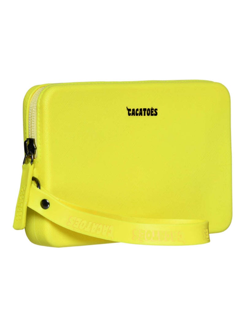 Pochette Gabriela Neon Cacatoès Jaune fluo - Kiabi