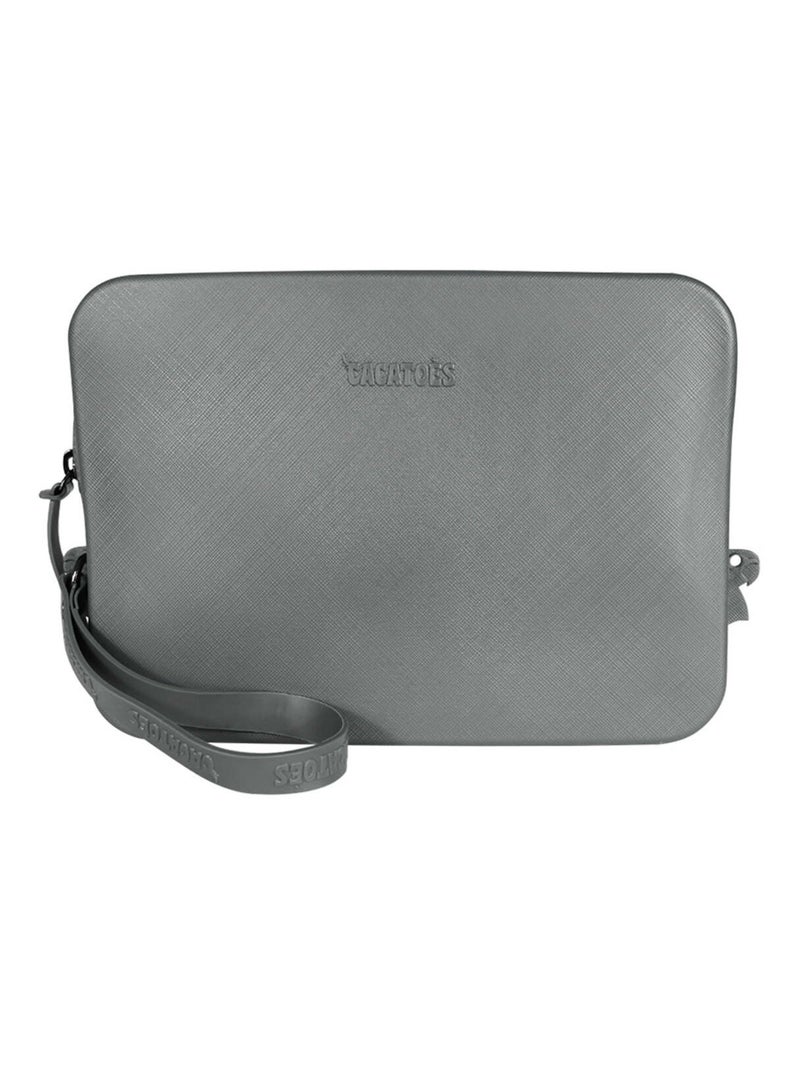 Pochette Gisela Classic Cacatoès Gris clair - Kiabi