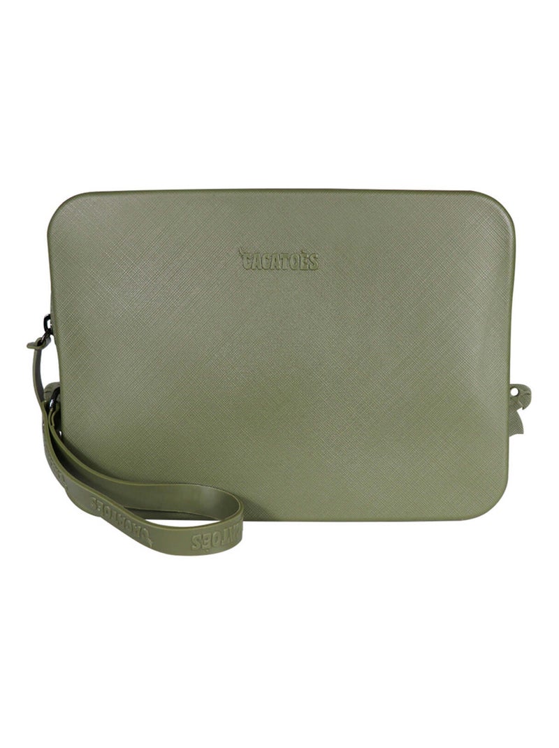 Pochette Gisela Classic Cacatoès Kaki foncé - Kiabi