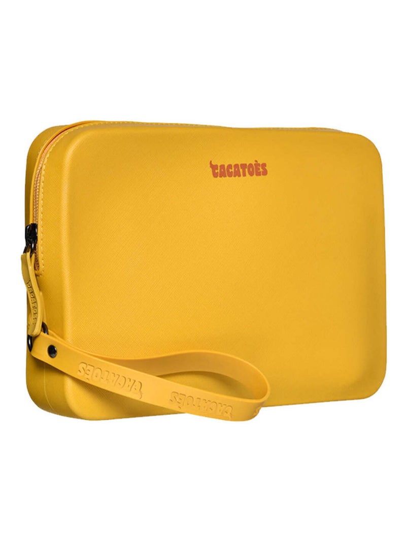 Pochette Gisela Classic Cacatoès Moutarde - Kiabi