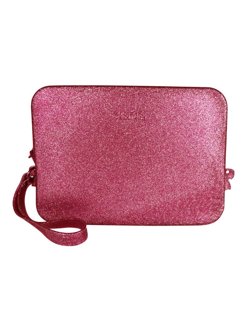 Pochette Gisela Glitter Cacatoès Framboise - Kiabi