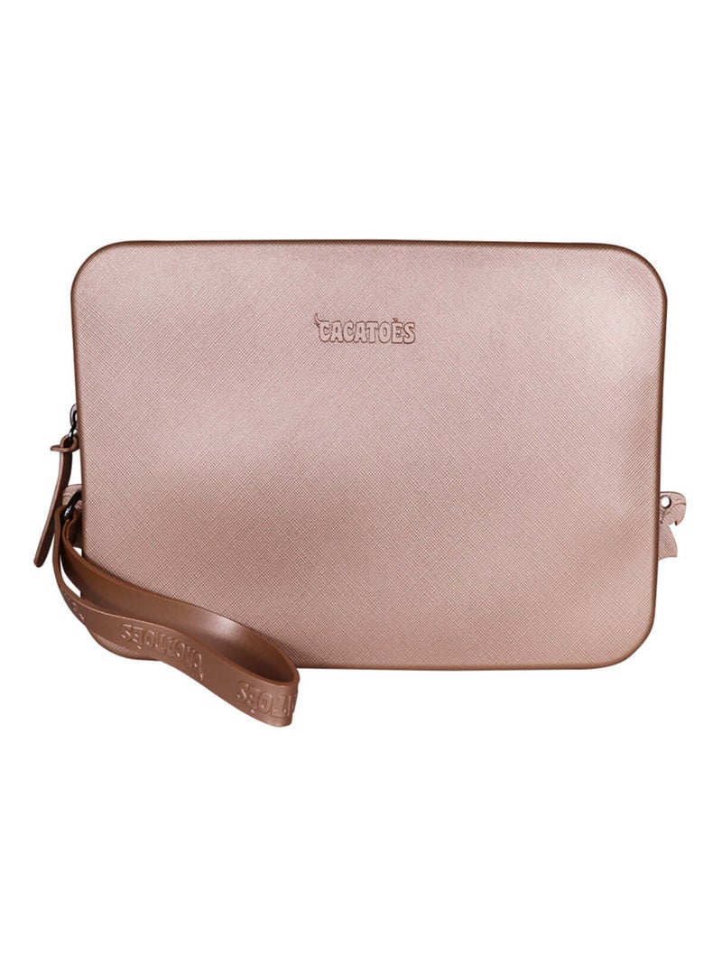 Pochette Gisela Metallic Cacatoès Cuivre - Kiabi