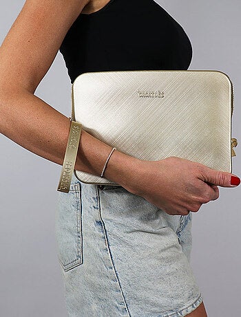 Pochette Gisela Metallic Cacatoès